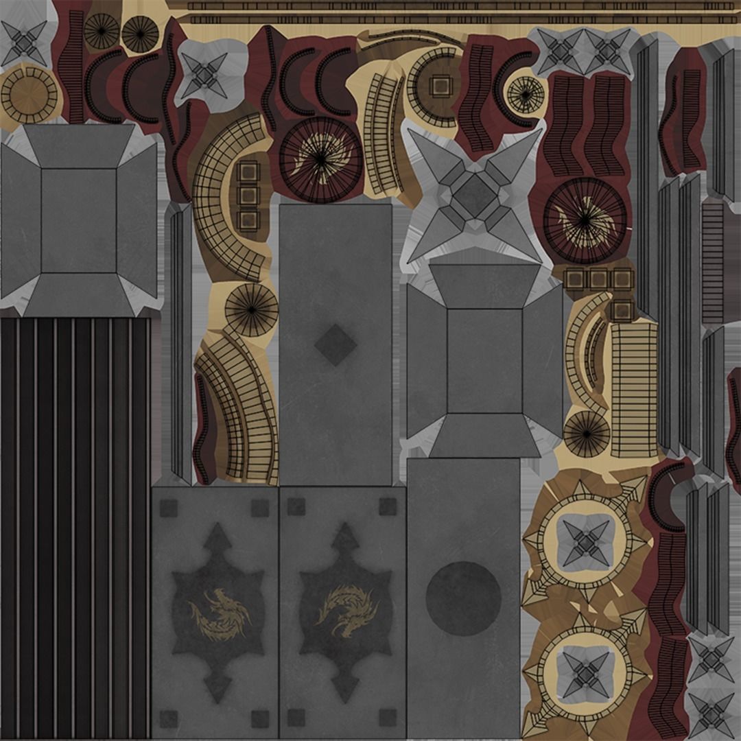 5 Battle Hammers Collection All PBR Unity UE Textures Included _7