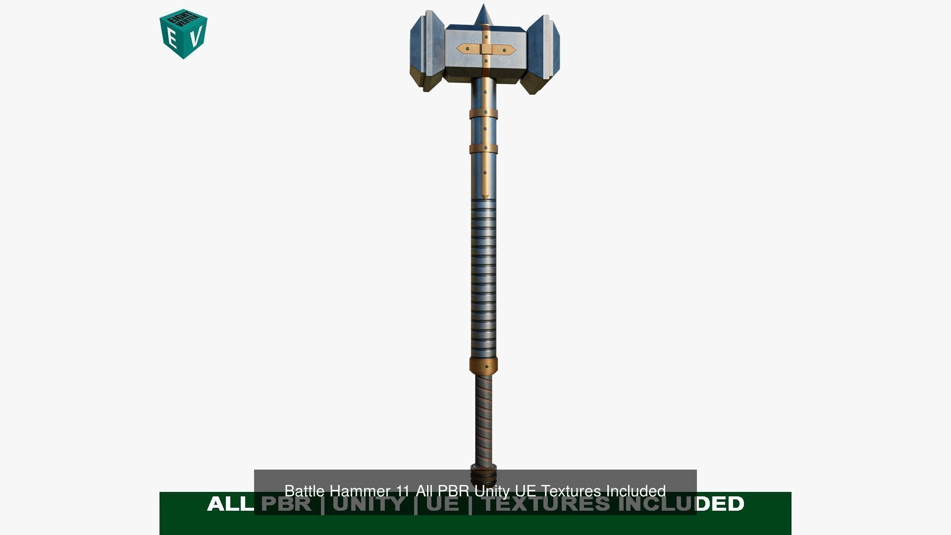 5 Battle Hammers Collection All PBR Unity UE Textures Included _21