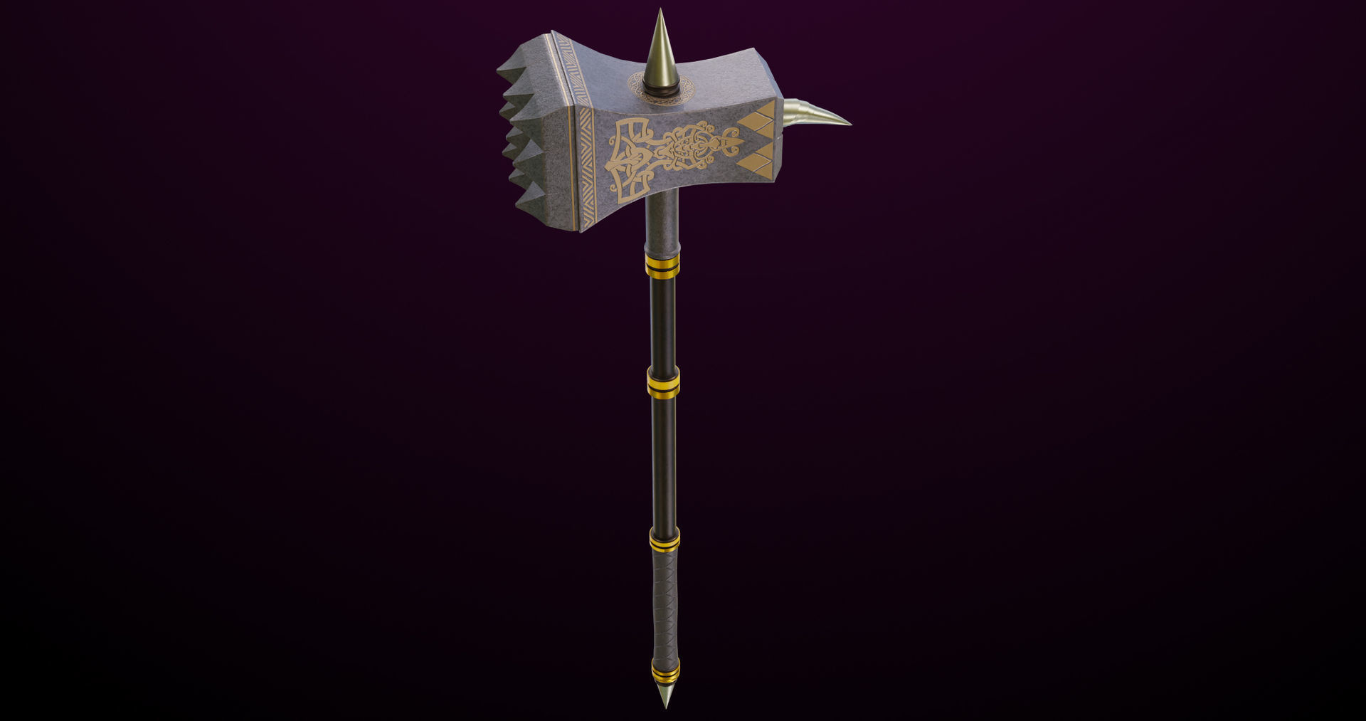 5 Battle Hammers Collection All PBR Unity UE Textures Included _18