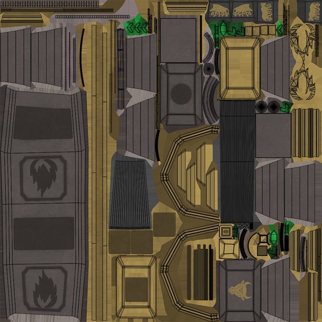 5 Battle Hammers Collection All PBR Unity UE Textures Included _14