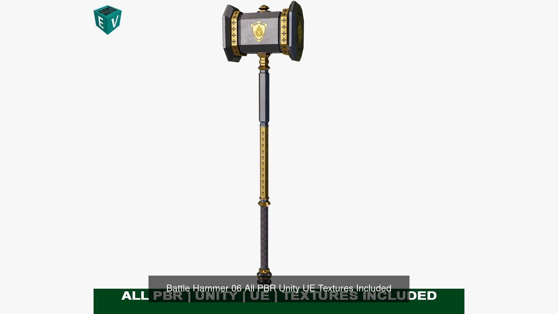 5 Battle Hammers Collection All PBR Unity UE Textures Included _27