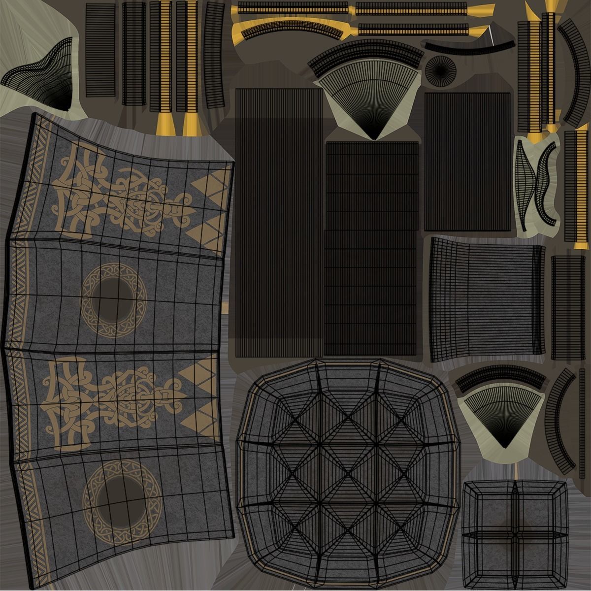 5 Battle Hammers Collection All PBR Unity UE Textures Included _20