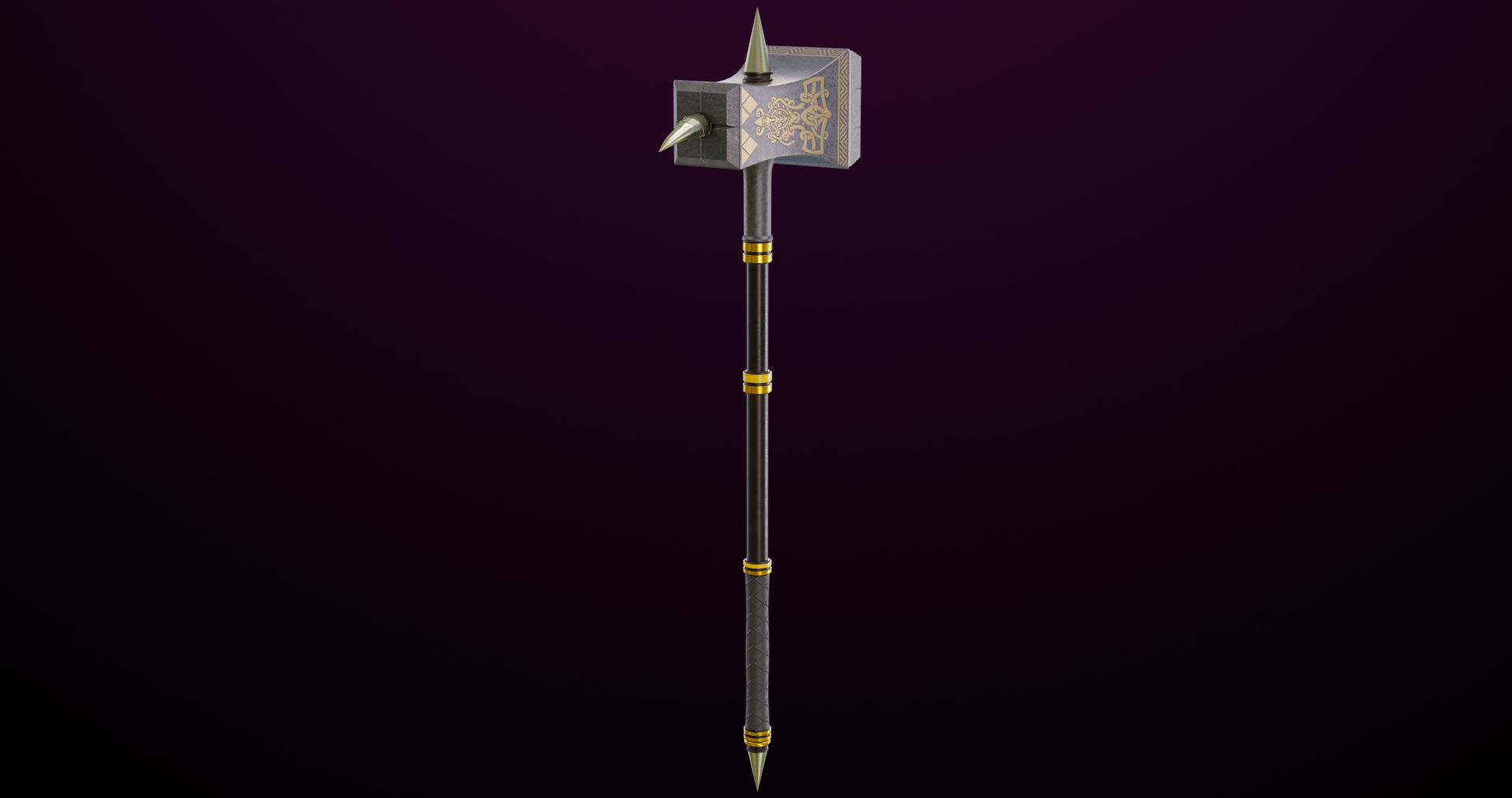 5 Battle Hammers Collection All PBR Unity UE Textures Included _17