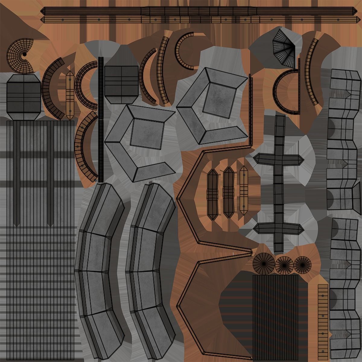 5 Battle Hammers Collection All PBR Unity UE Textures Included _26