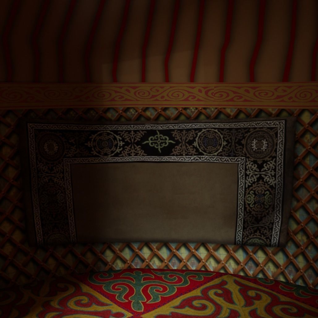 Cartoon Yurt 1 - Low Poly Game Ready Low-poly 3D model_7