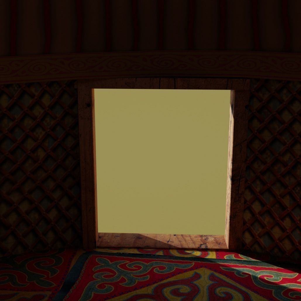 Cartoon Yurt 1 - Low Poly Game Ready Low-poly 3D model_9