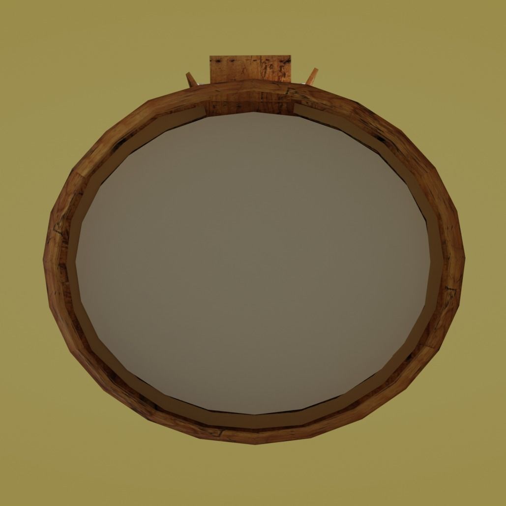 Cartoon Yurt 1 - Low Poly Game Ready Low-poly 3D model_5