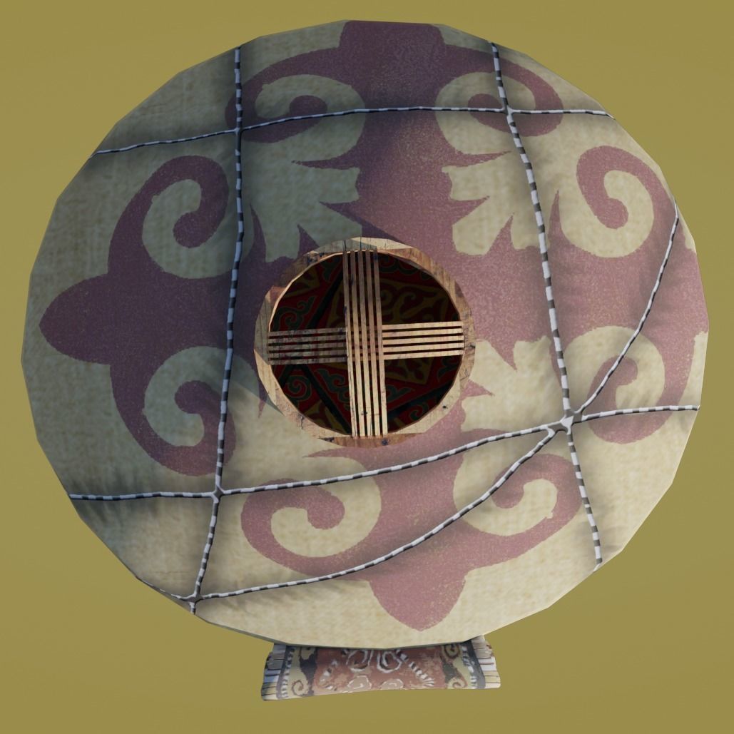 Cartoon Yurt 1 - Low Poly Game Ready Low-poly 3D model_4