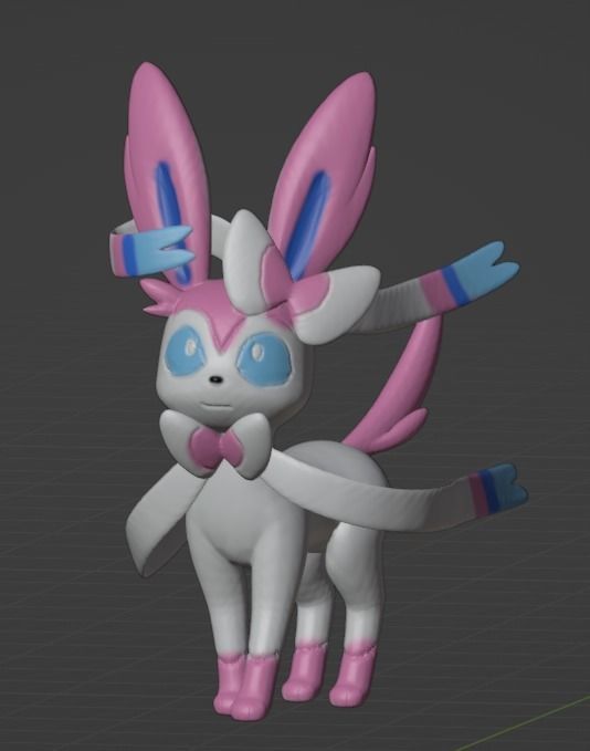 Sylveon 3D model 3D printable | CGTrader