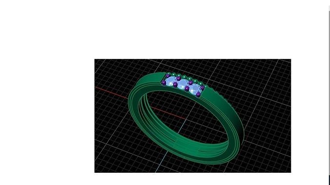 Casual ring 3D print model