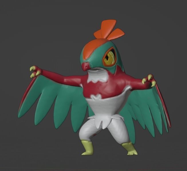 Hawlucha 3D model 3D printable | CGTrader