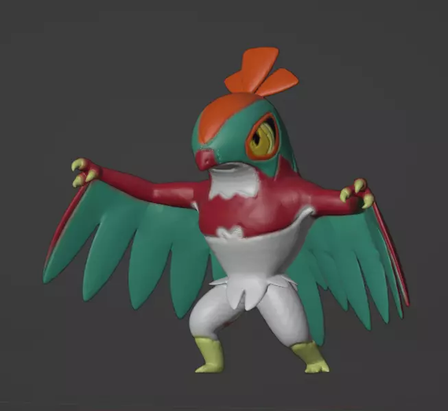 Hawlucha 3D print model_0