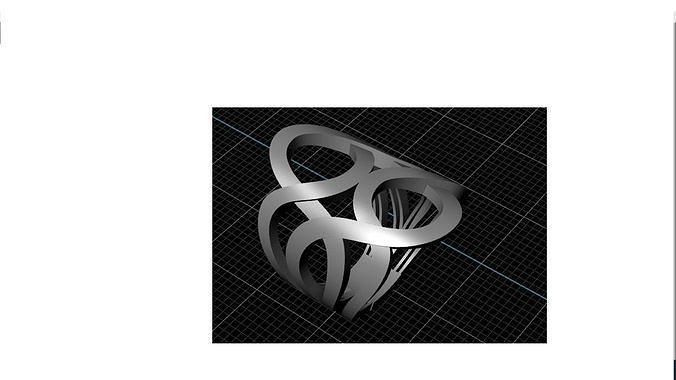 CASUAL RING 3D print model