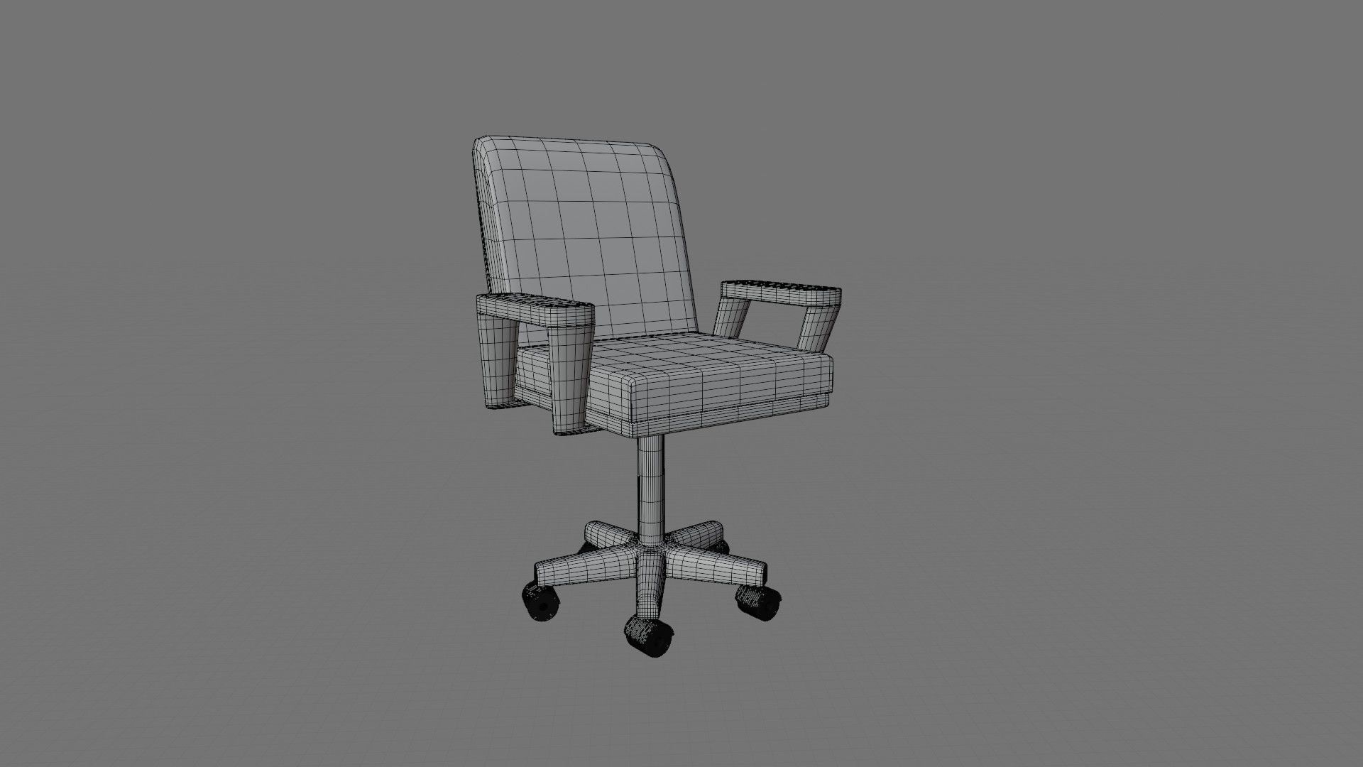 office chair Free low-poly 3D model_4