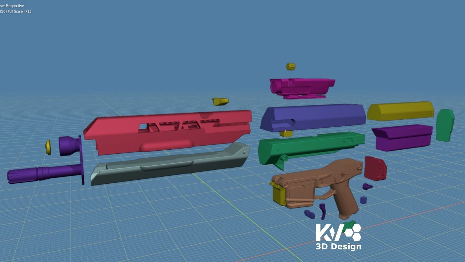 KV-Oblivion Jacks Rifle - Full Size 3D print model_8