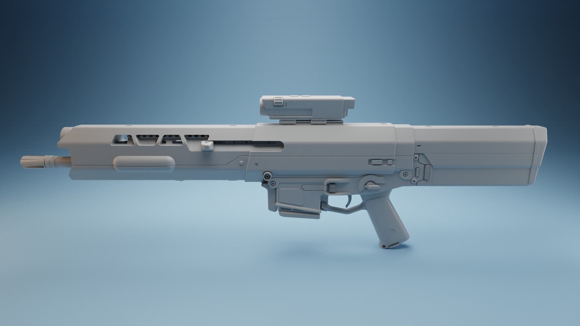 KV-Oblivion Jacks Rifle - Full Size 3D print model_1