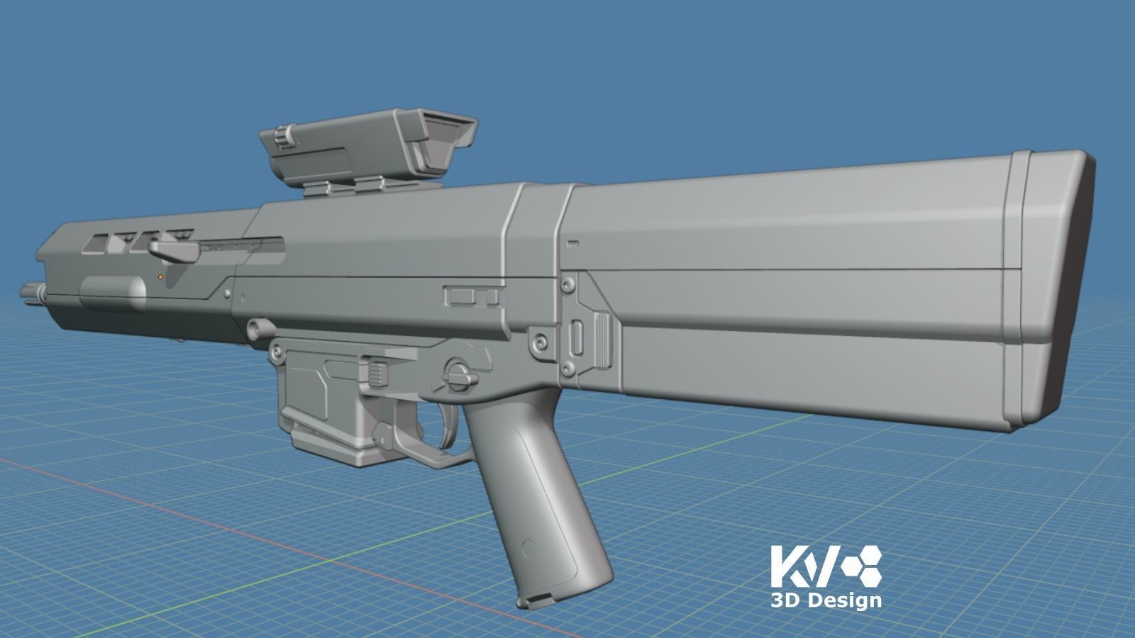 KV-Oblivion Jacks Rifle - Full Size 3D print model_10