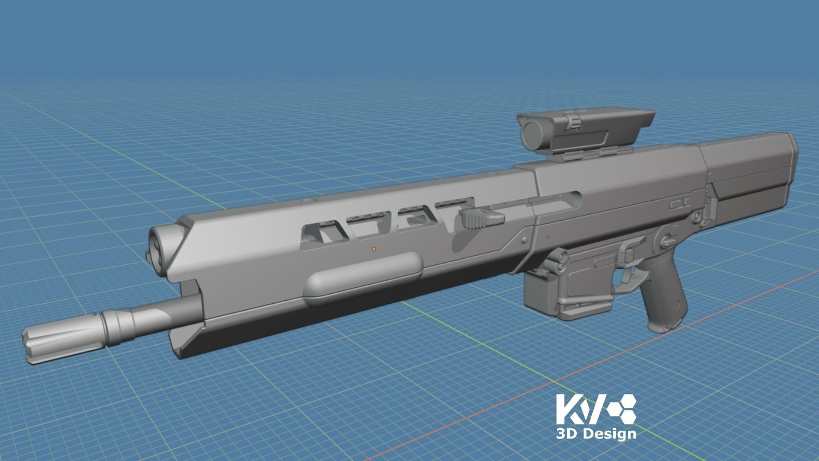 KV-Oblivion Jacks Rifle - Full Size 3D print model_9