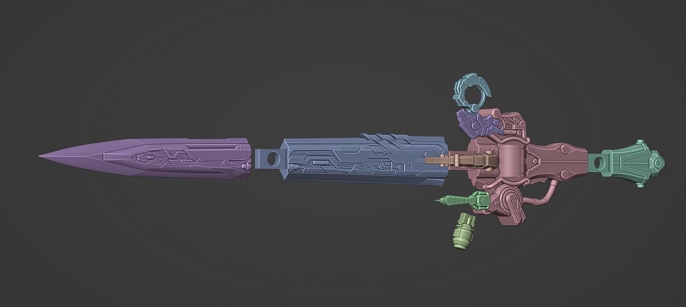 Ohger Calibur  3D print model_4