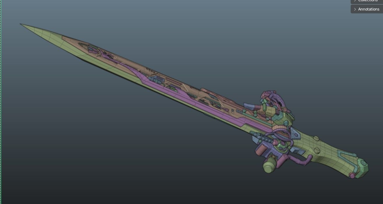 Ohger Calibur  3D print model_2