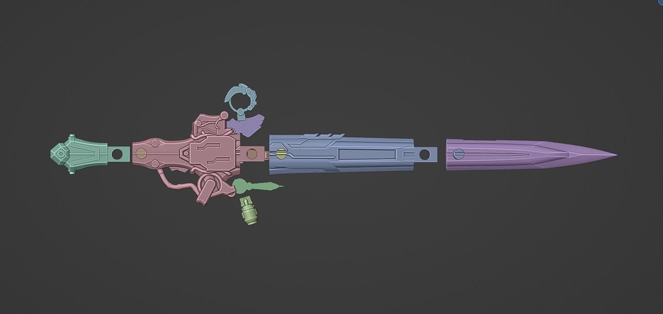 Ohger Calibur  3D print model_5