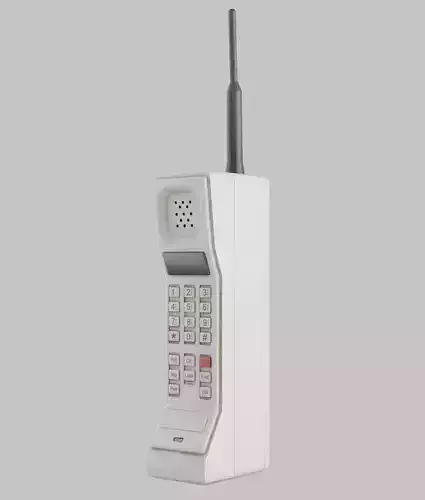 lowpoly MOTOROLA DynaTAC-Retro phone Low-poly 3D model