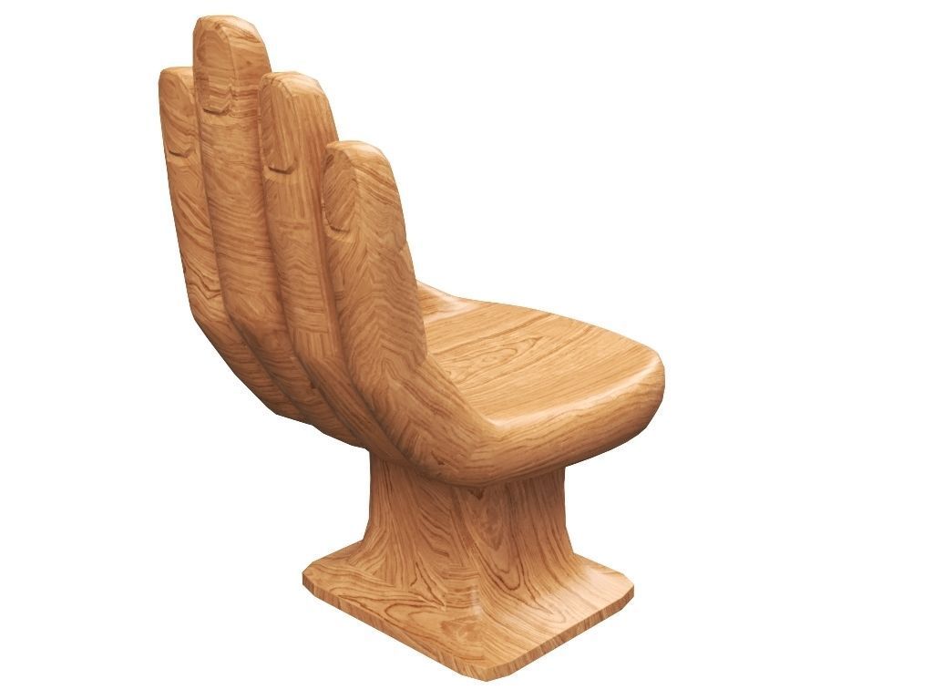 Hand Chair 3D model_6