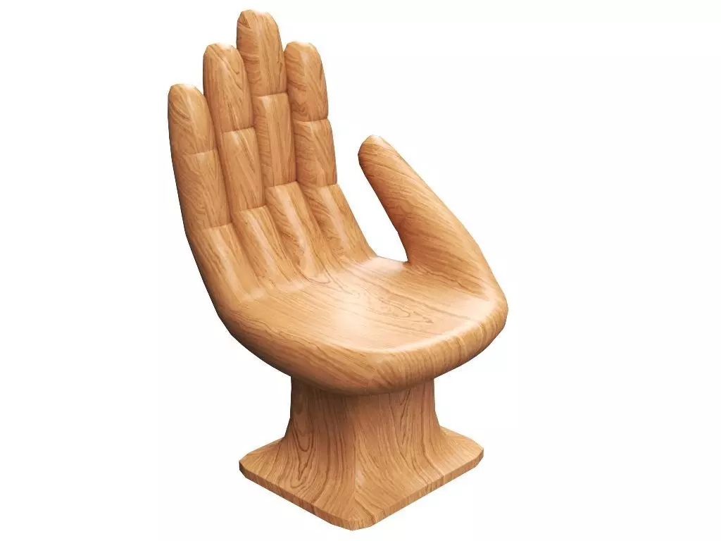 Hand Chair 3D model_0