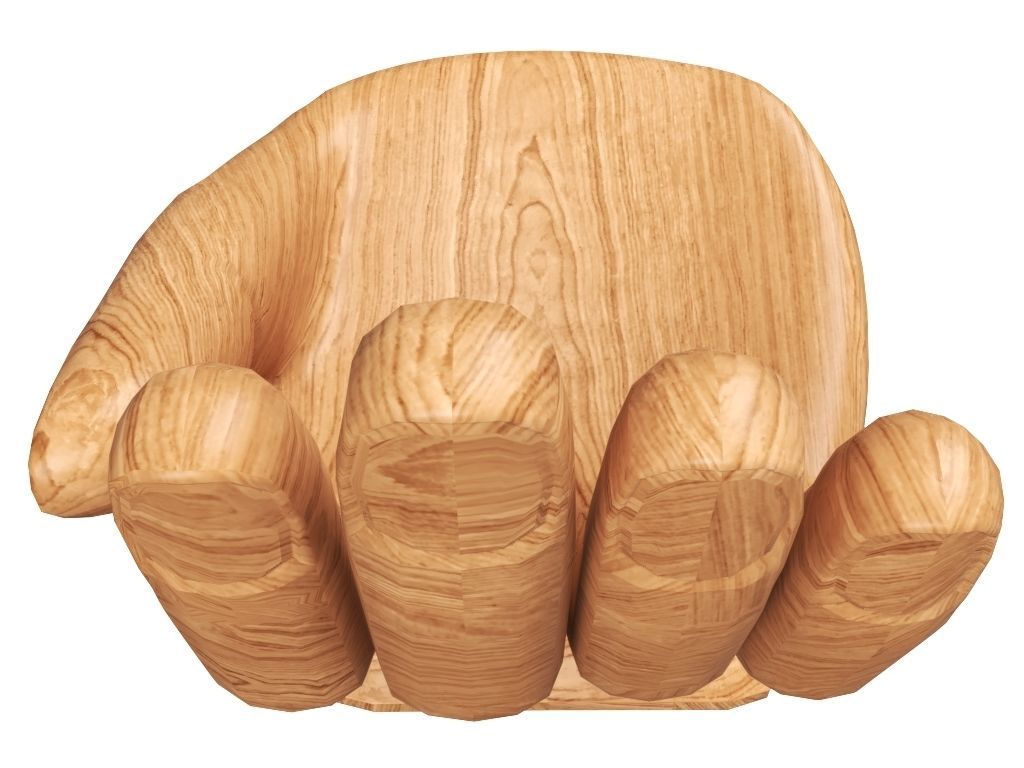 Hand Chair 3D model_10