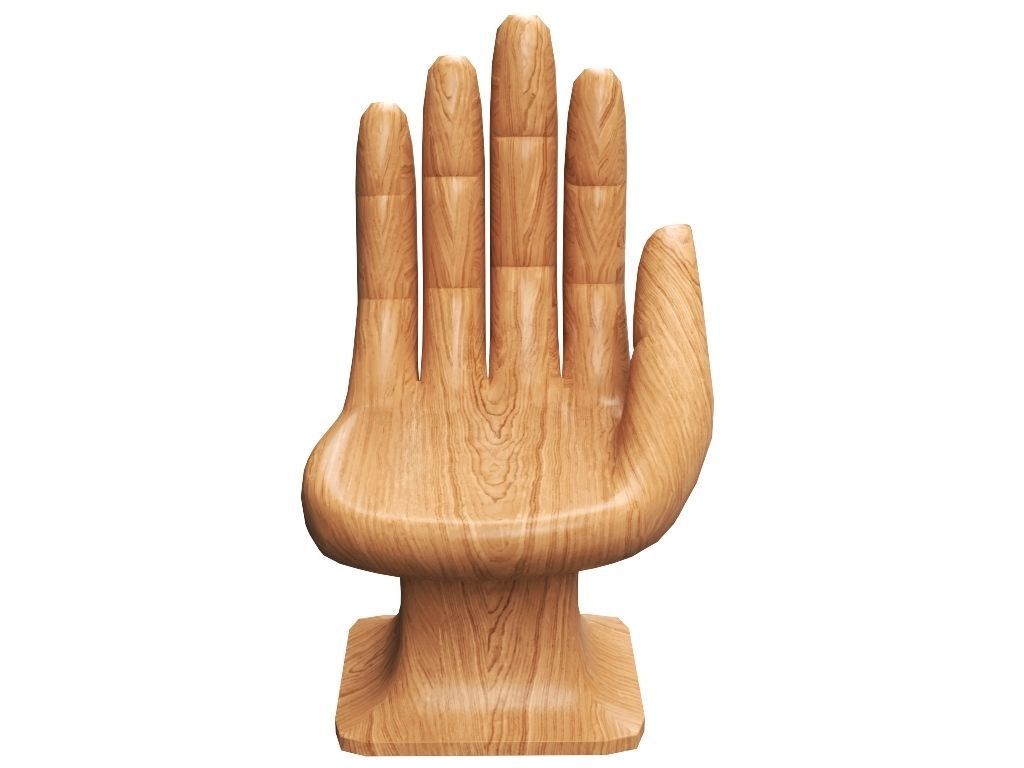 Hand Chair 3D model_1