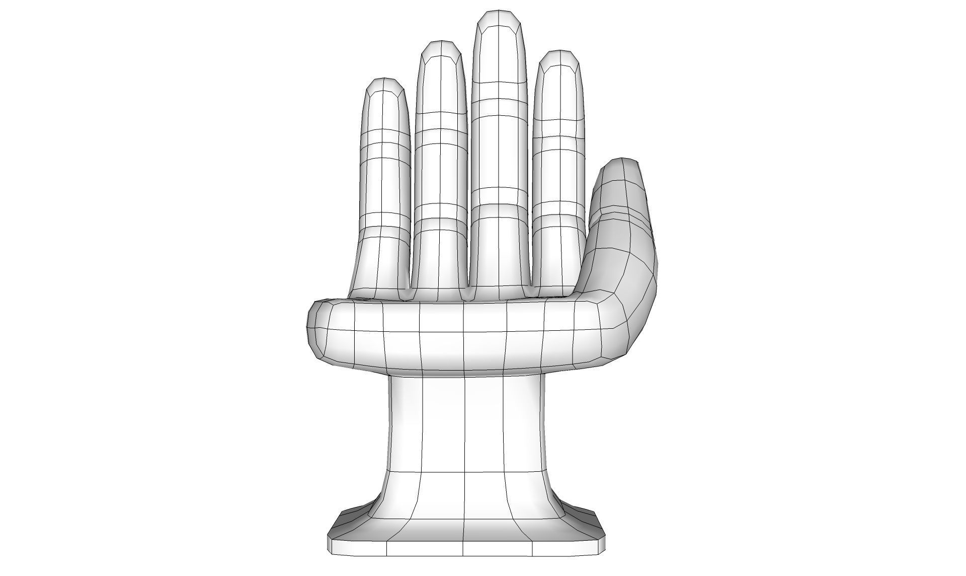 Hand Chair 3D model_18