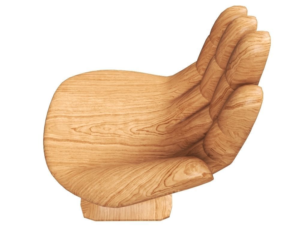 Hand Chair 3D model_9