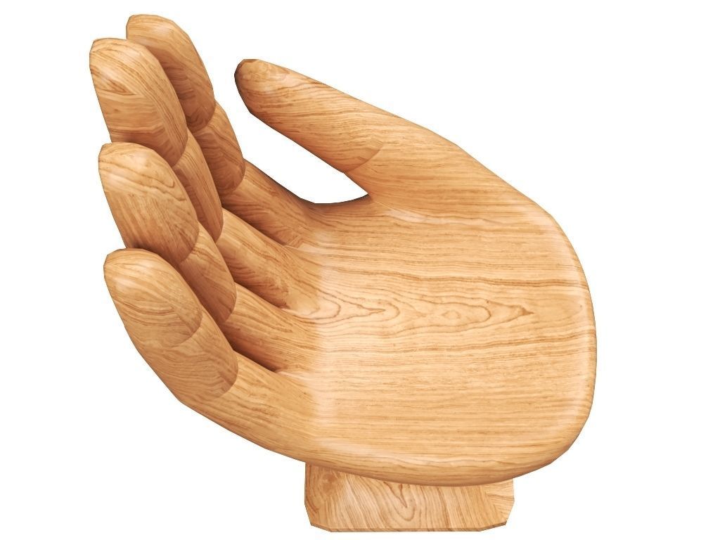 Hand Chair 3D model_11