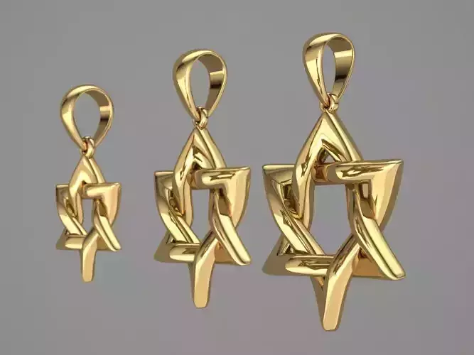 Star of David Pendant Set P 0007