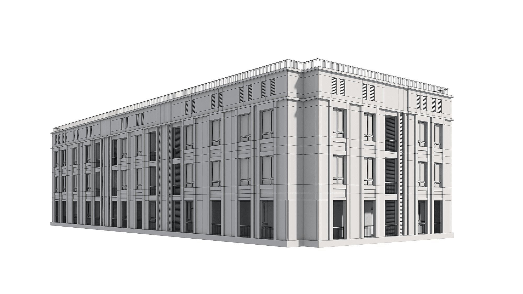 Residential Building 007 3D model_13