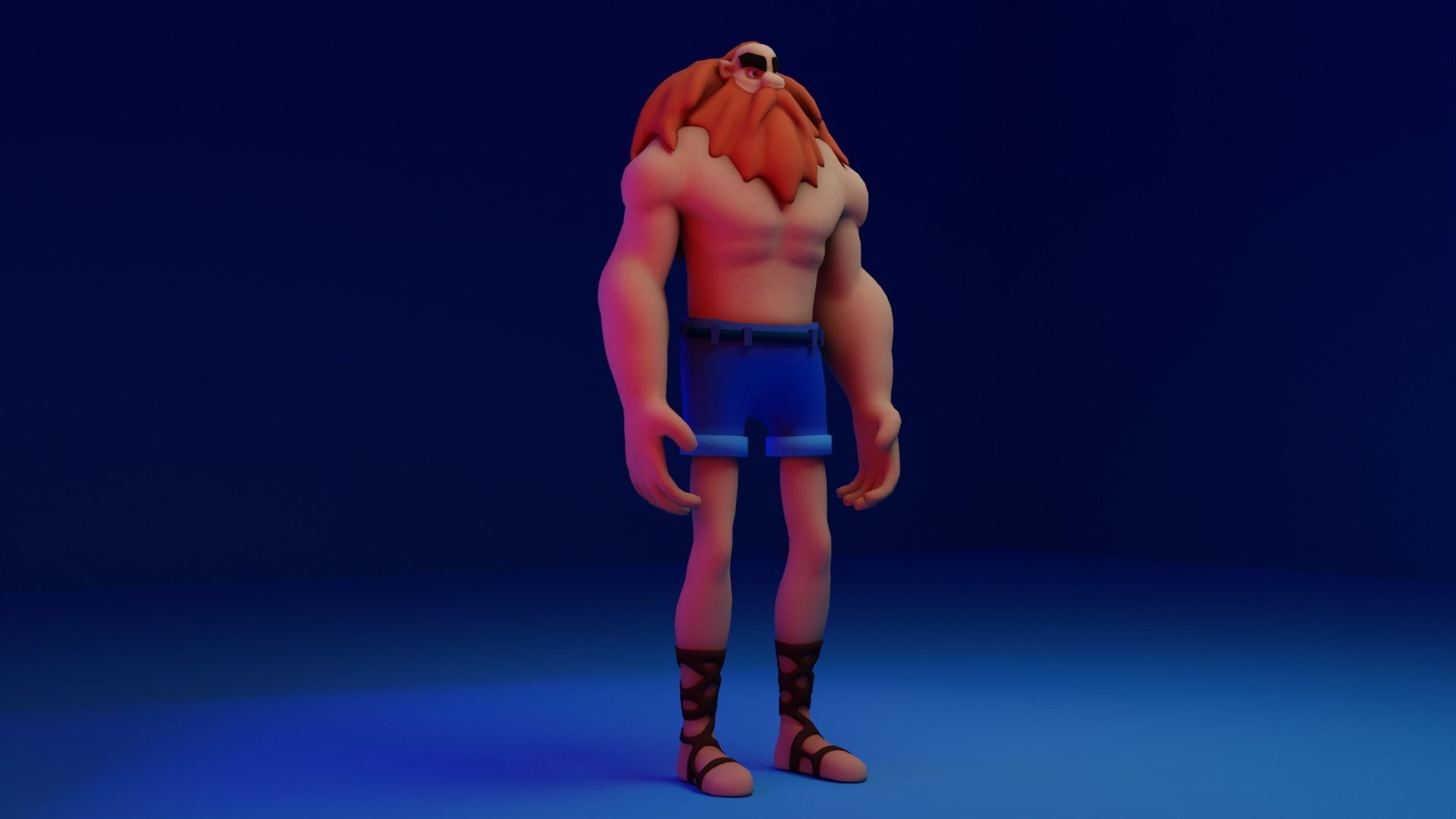 Character Low-poly 3D model_3