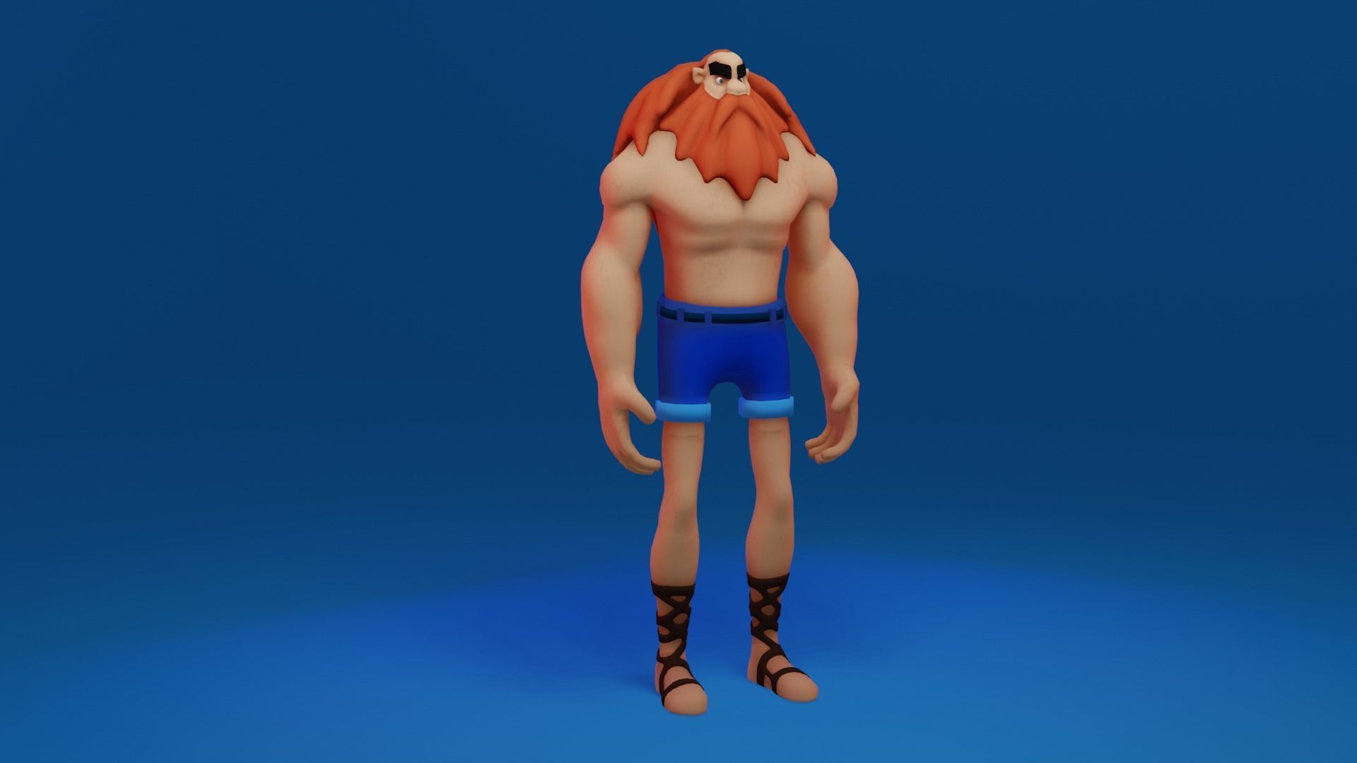 Character Low-poly 3D model_21