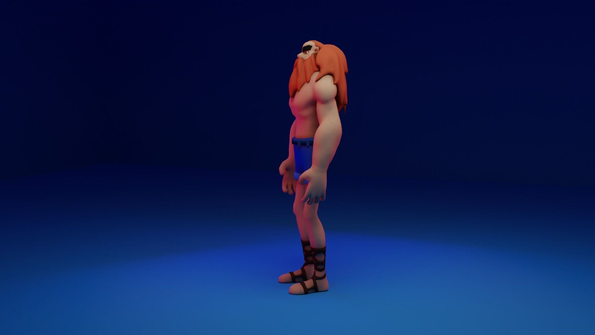 Character Low-poly 3D model_5