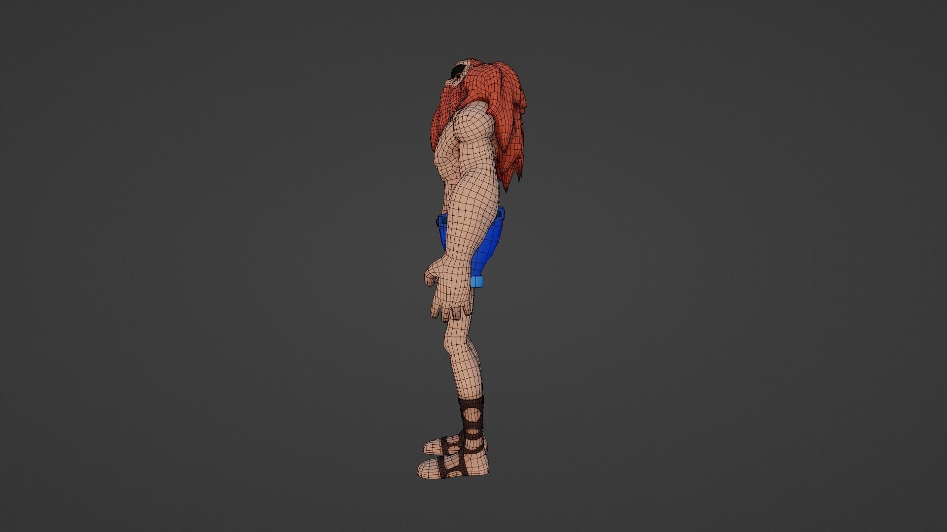 Character Low-poly 3D model_9