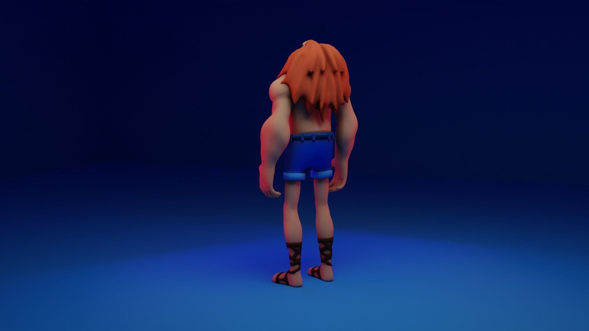Character Low-poly 3D model_33