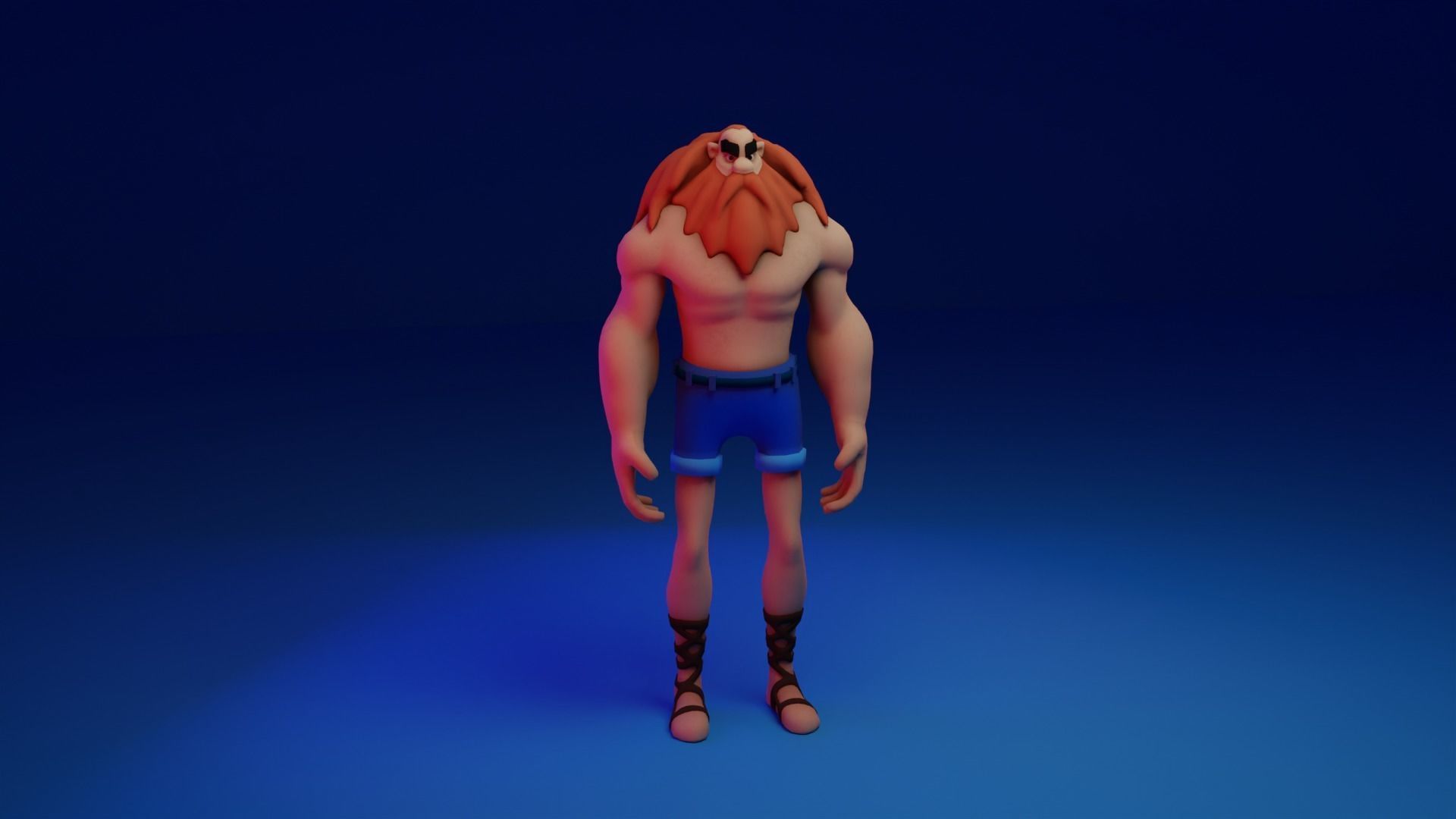 Character Low-poly 3D model_31