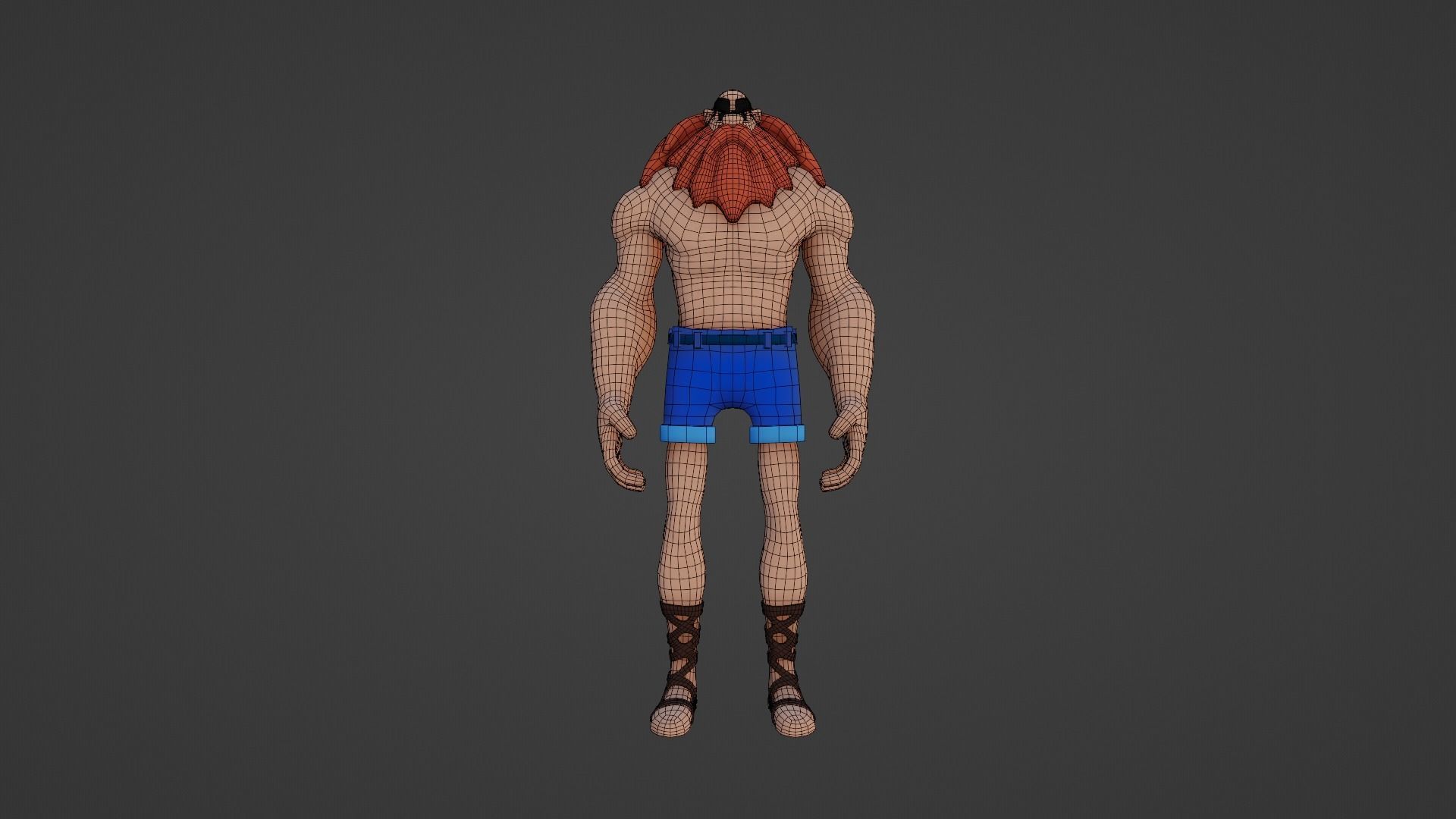 Character Low-poly 3D model_8