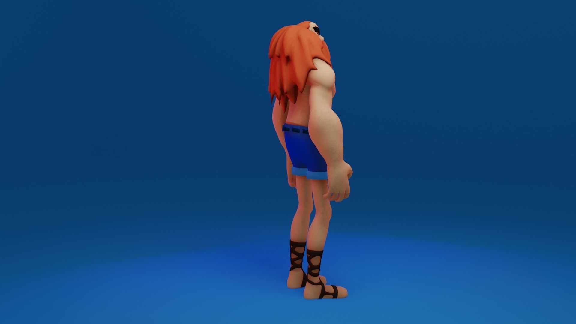 Character Low-poly 3D model_23