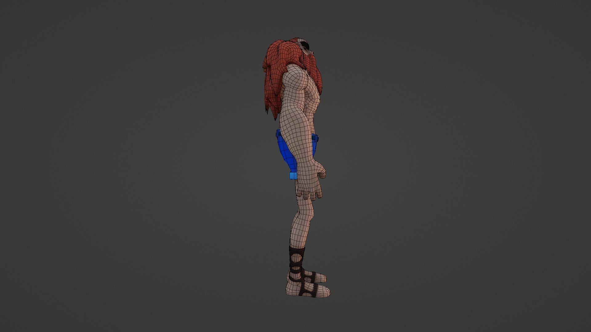 Character Low-poly 3D model_11