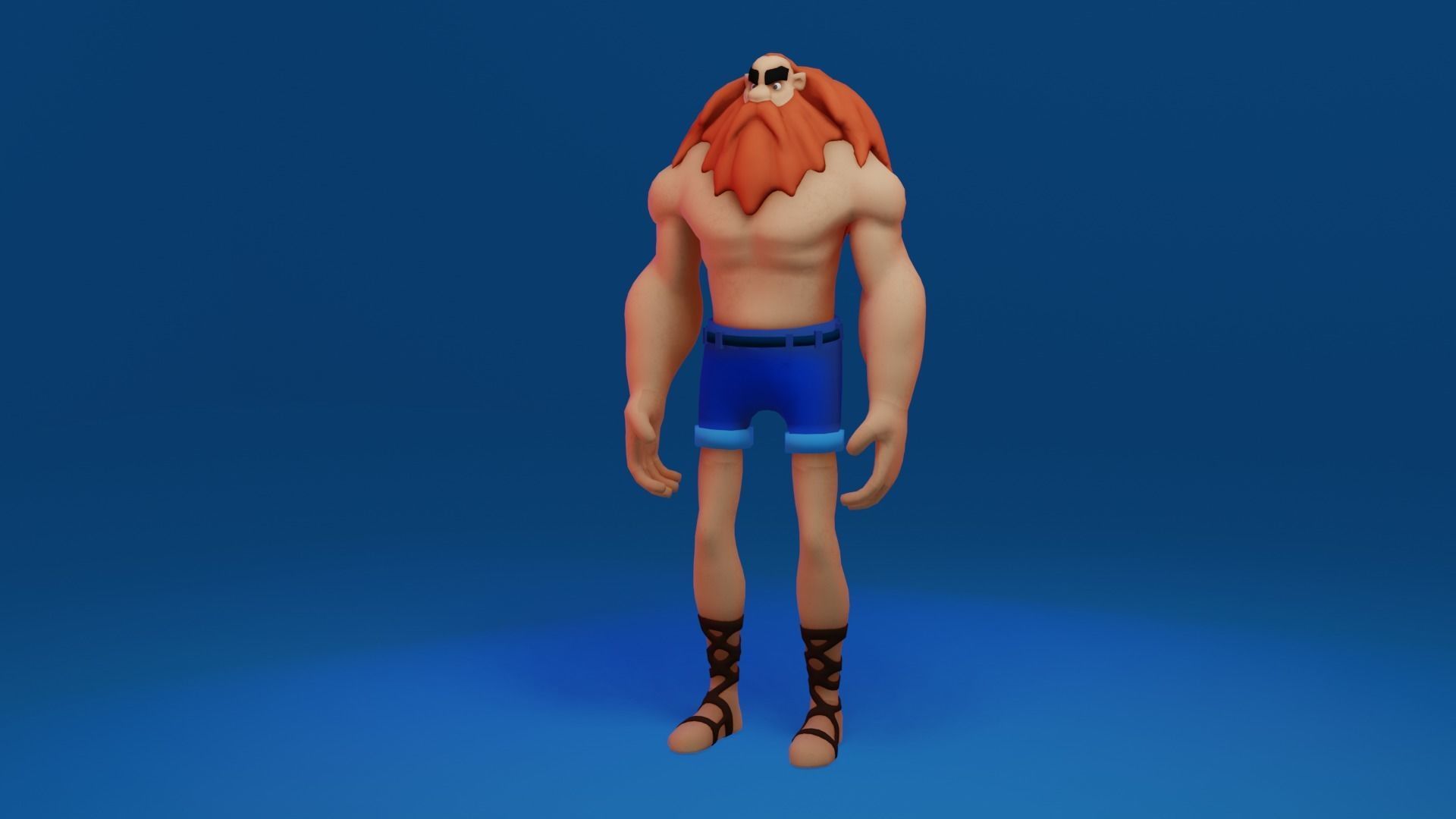 Character Low-poly 3D model_28