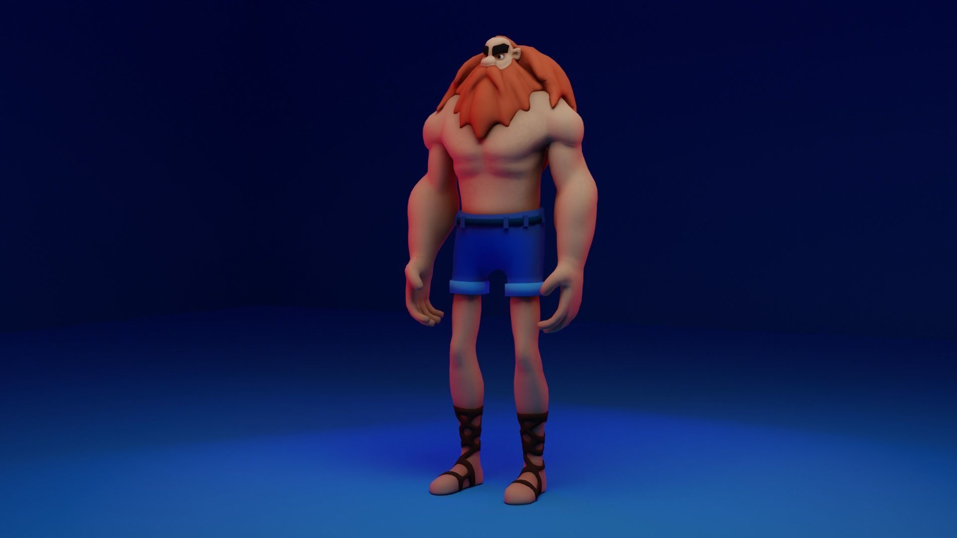 Character Low-poly 3D model_29