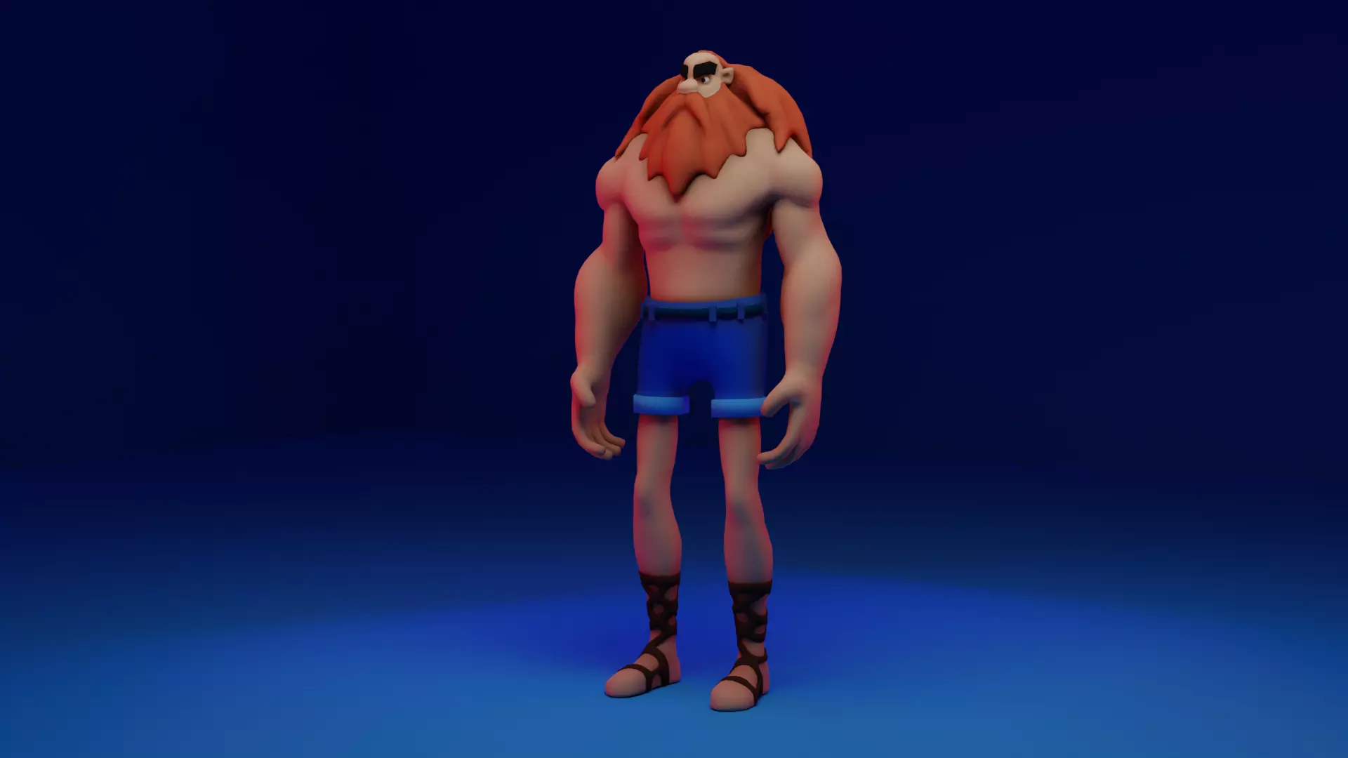 Character Low-poly 3D model_0