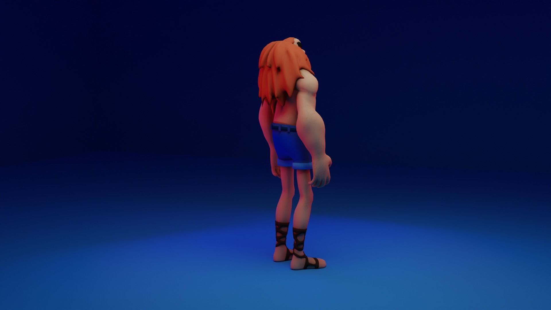 Character Low-poly 3D model_34