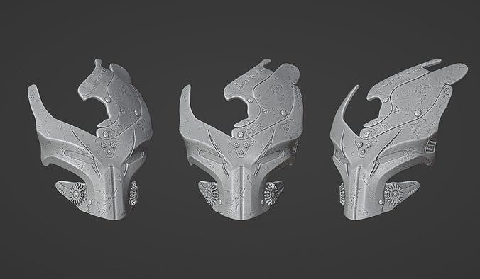 Predator Bio Mask ver 1 3D print model