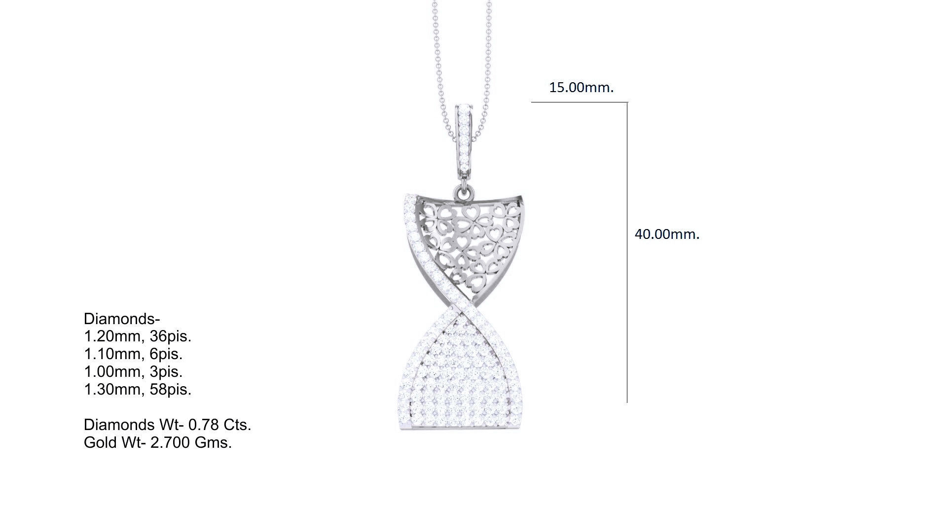 DNA Chain Cocktail Diamond Pendant 3dm stl obj gltf glb 3mf  3D print model_4